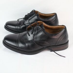 George Black Leather Dress Oxford Shoes Mens Size 8W